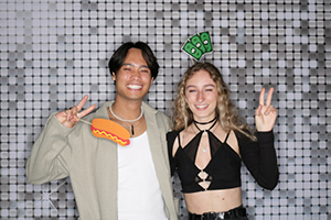 A Man And A Woman Posing For A Picture At NAB 2024