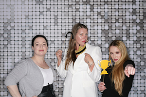 A Group Of Women Standing Next To Each Other At NAB 2024