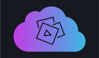 A Cloud With A Play Button On It