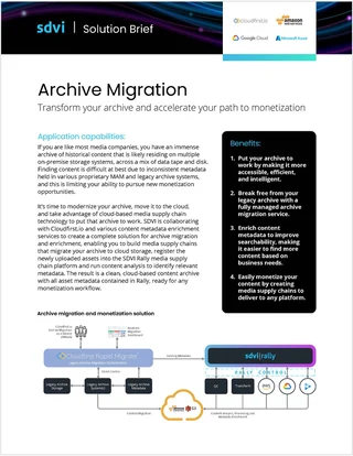 A White Paper On Media Supply Chain Transformation With A Black And Blue Background