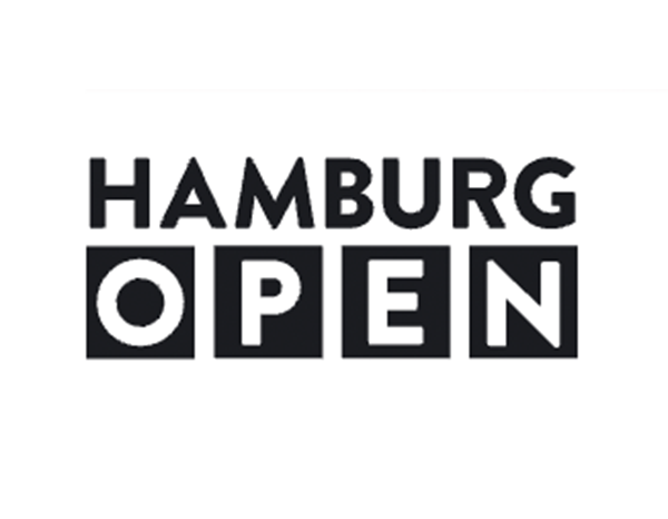 Black And White Logo Featuring The Words Hamburg Open