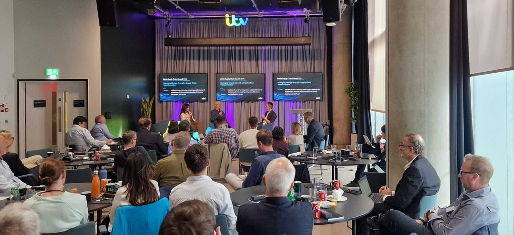 SDVI's 7th annual media supply chain council london- image of stage