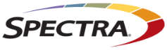 spectra logo is displayed against a black background