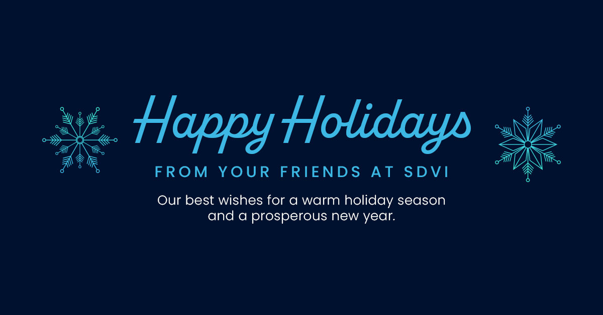 Happy Holidays from your friends at SDVI