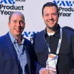 Image of Iyuno receiving NAB Product of the Year Award