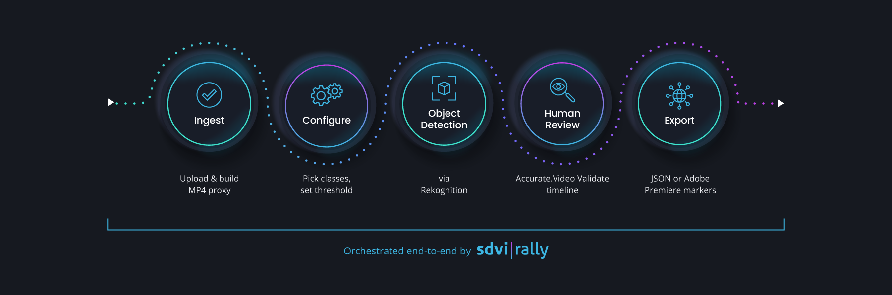 Image of SDVI Rally stylized workflow.